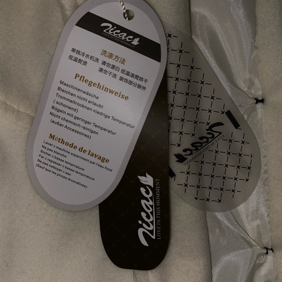 cream trench coat - Picture 2 of 2